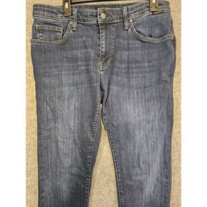 Mavi Jeans Mens 34x29‎ Actual Zach Straight Leg Denim Stretch Whiskers Y2K Retro